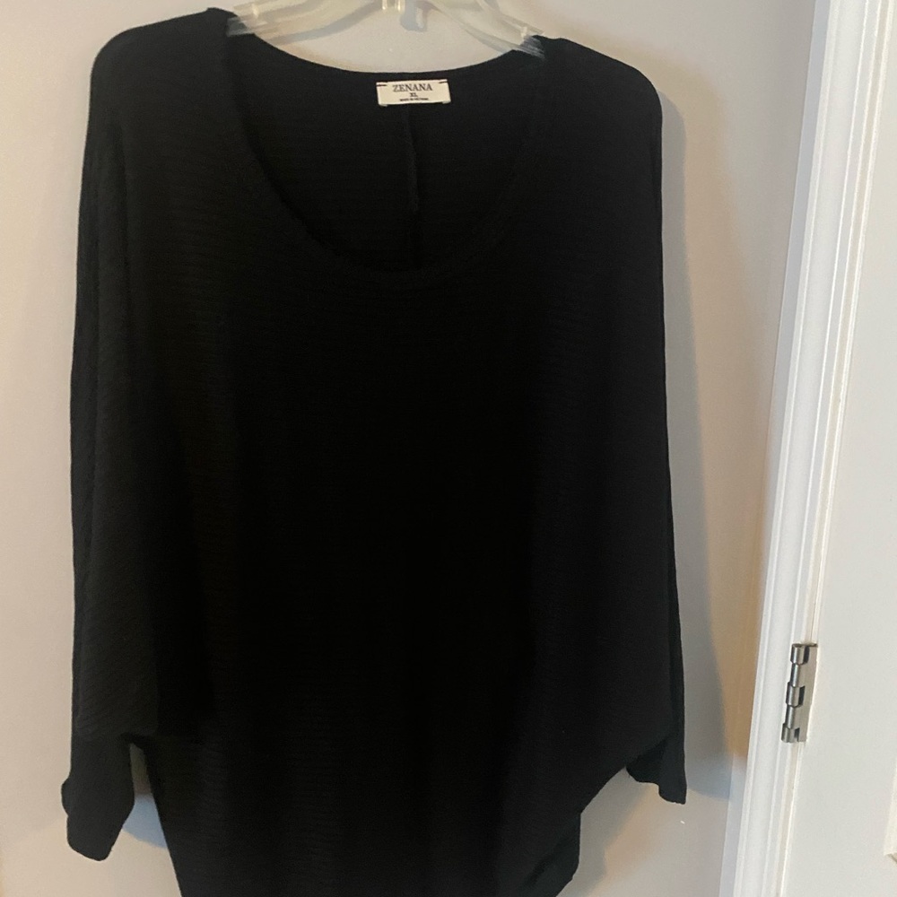Zenana Outfitters Black Tunic Top